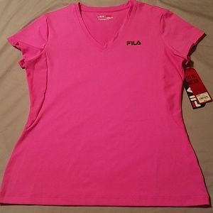 Pink Fila workout shirt